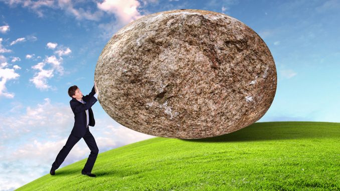 Business manager overcoming resistance Business manager overcoming resistance